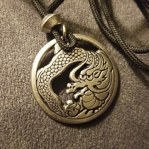 Pewter Dragon Necklace by Pepi and Company - Picture 4 of 4